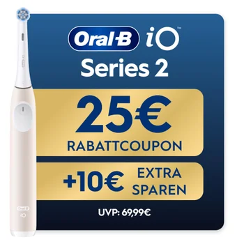 Oral-B iO Series 2 Calm Pink, Reise-Etui, recycelbare Verpackung