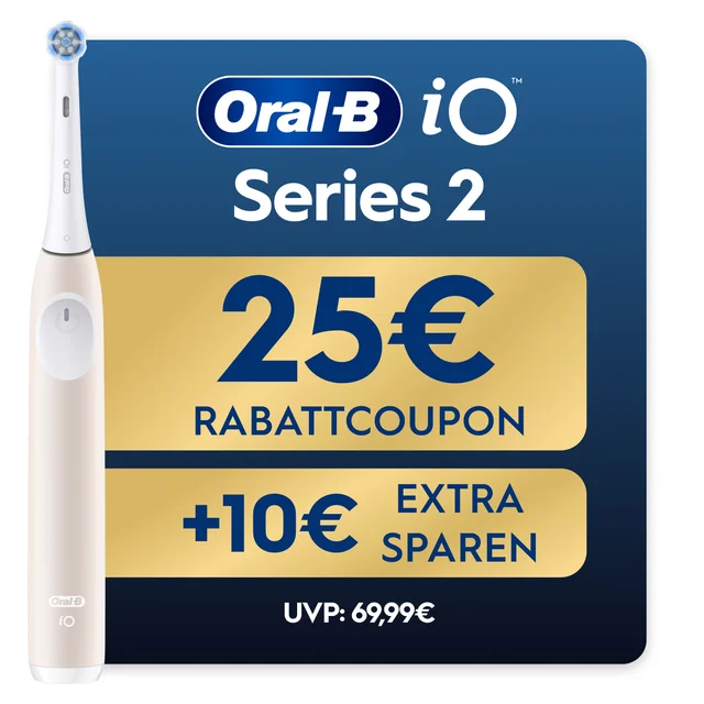 Oral-B iO Series 2 Calm Pink, Reise-Etui, recycelbare Verpackung
