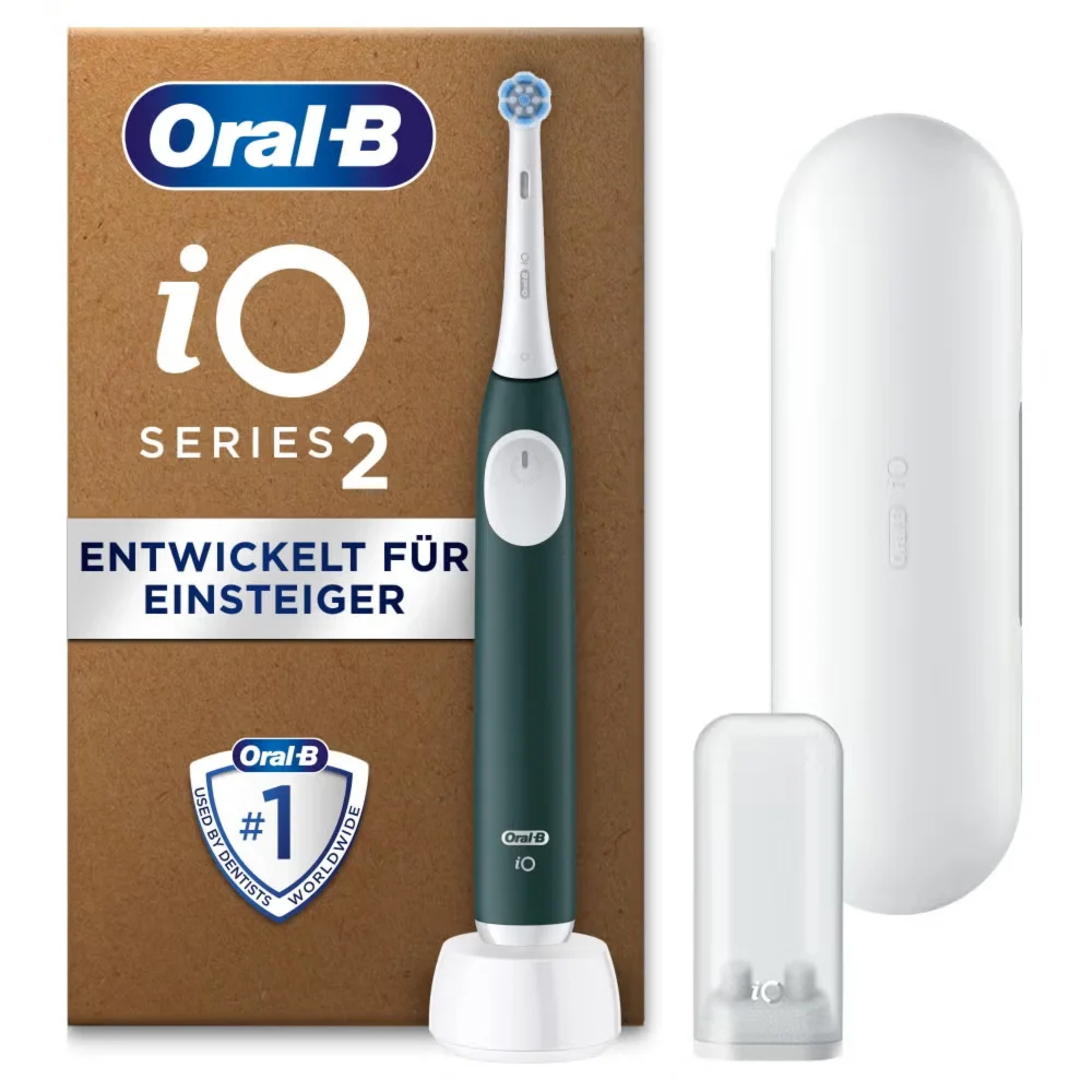 Oral-B iO Series 2 Forest Green, Reise-Etui, recycelbare Verpackung Bild 1