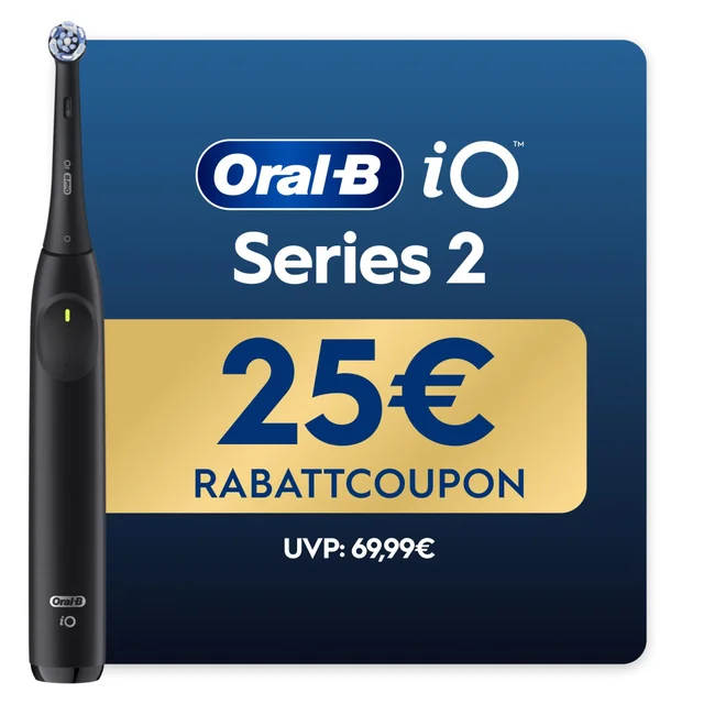 Oral-B iO Series 2 Night Black, Reise-Etui, recycelbare Verpackung