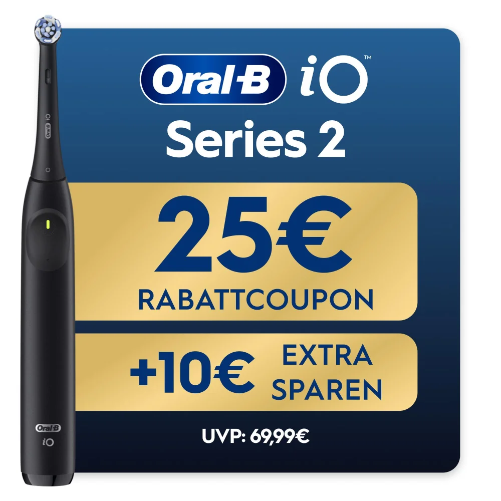 Oral-B iO Series 2 Night Black, Reise-Etui, recycelbare Verpackung Bild 1