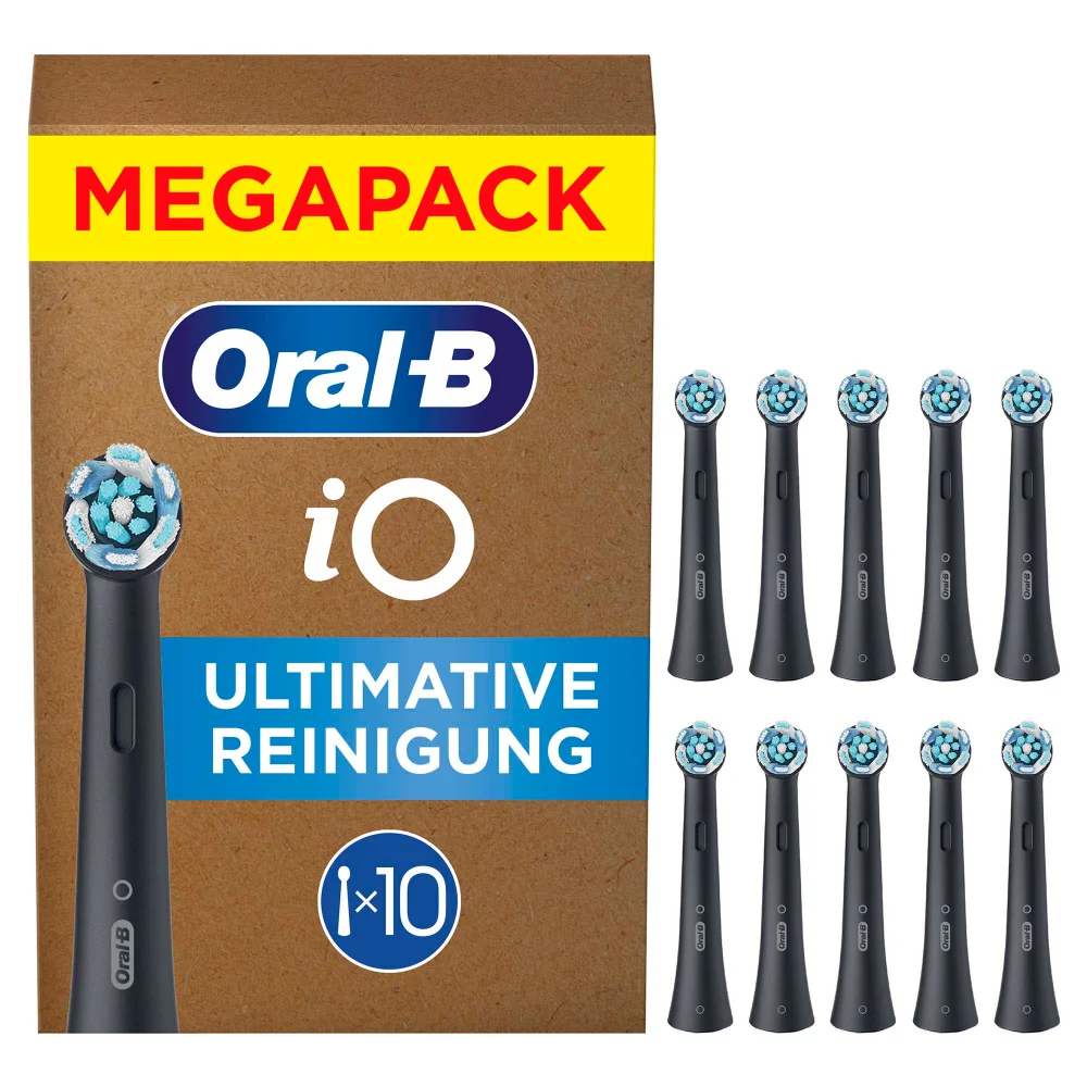 Oral-B iO Ultimative Reinigung, Original Aufsteckbürsten, Schwarz, 10 Stück Bild 1