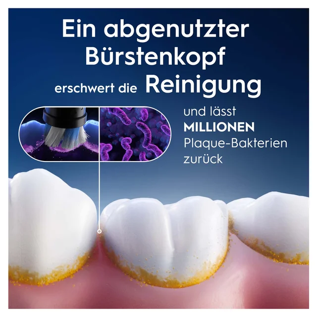 Oral-B iO Strahlendes Weiss, Original Aufsteckbürsten, Weiß, 8 Stück