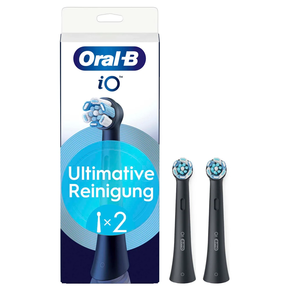 Oral-B iO Ultimative Reinigung, Original Aufsteckbürsten, Schwarz, 2 Stück Bild 1