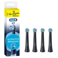 Oral-B iO Ultimative Reinigung, Original Aufsteckbürsten, Schwarz, 4 Stück