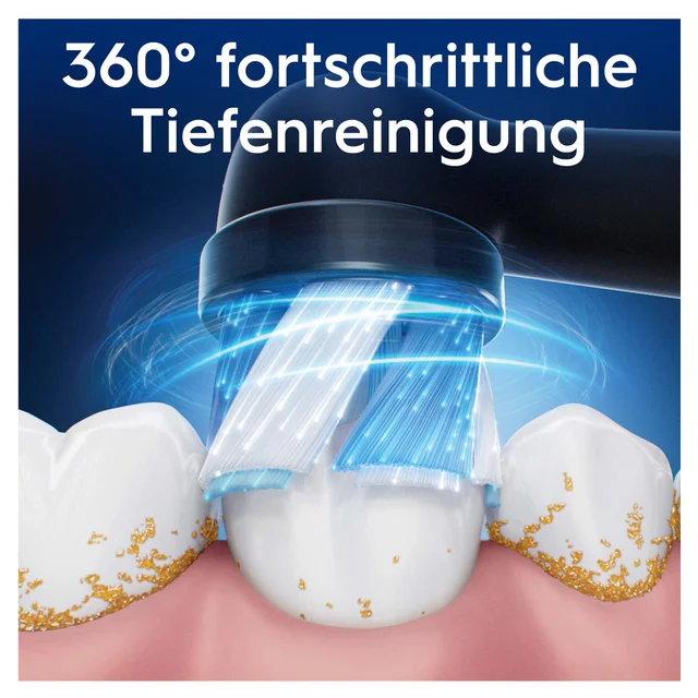 Oral-B iO Ultimative Reinigung Aufsteckbürsten, Schwarz, 4 Stück