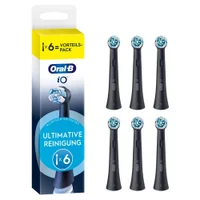 Oral-B iO Ultimative Reinigung, Original Aufsteckbürsten, Schwarz, 6 Stück