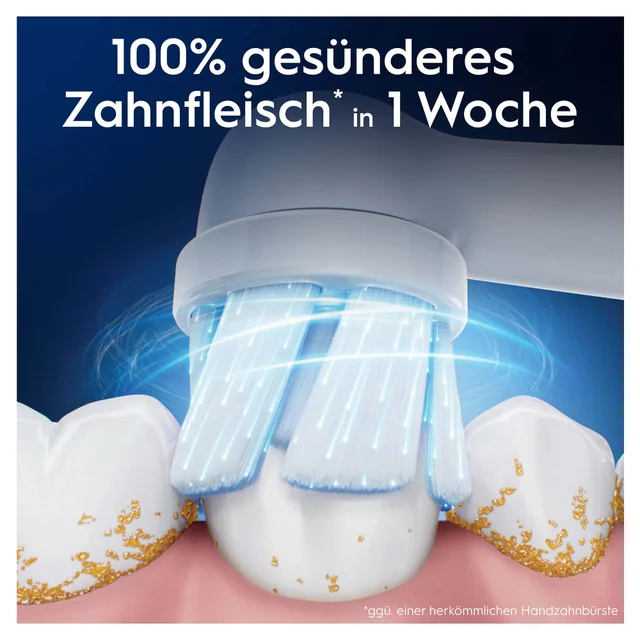 Oral-B iO Sanfte Reinigung, Original Aufsteckbürsten, Weiß, 4 Stück