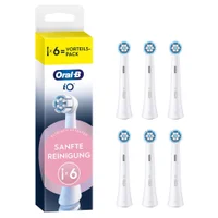 Oral-B iO Sanfte Reinigung, Original Aufsteckbürsten, Weiß, 6 Stück