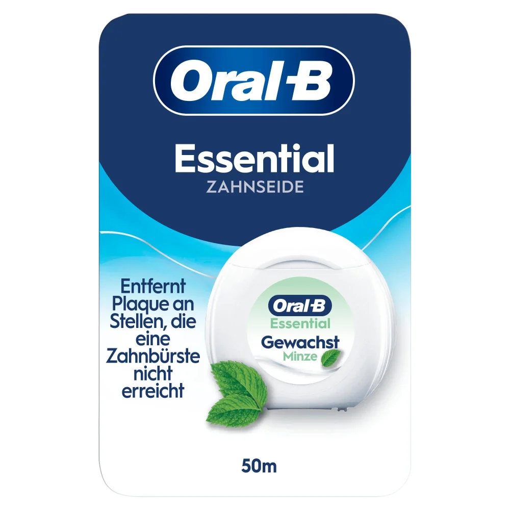 Oral-B Essential Floss Zahnseide Gewachst Minze, 50m Bild 1