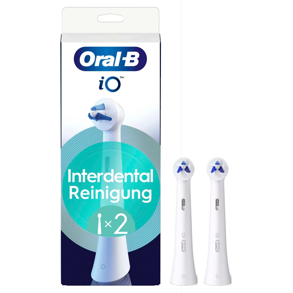 Oral-B iO Interdental Reinigung, Original Aufsteckbürsten, Weiß, 2 Stück Bild 1