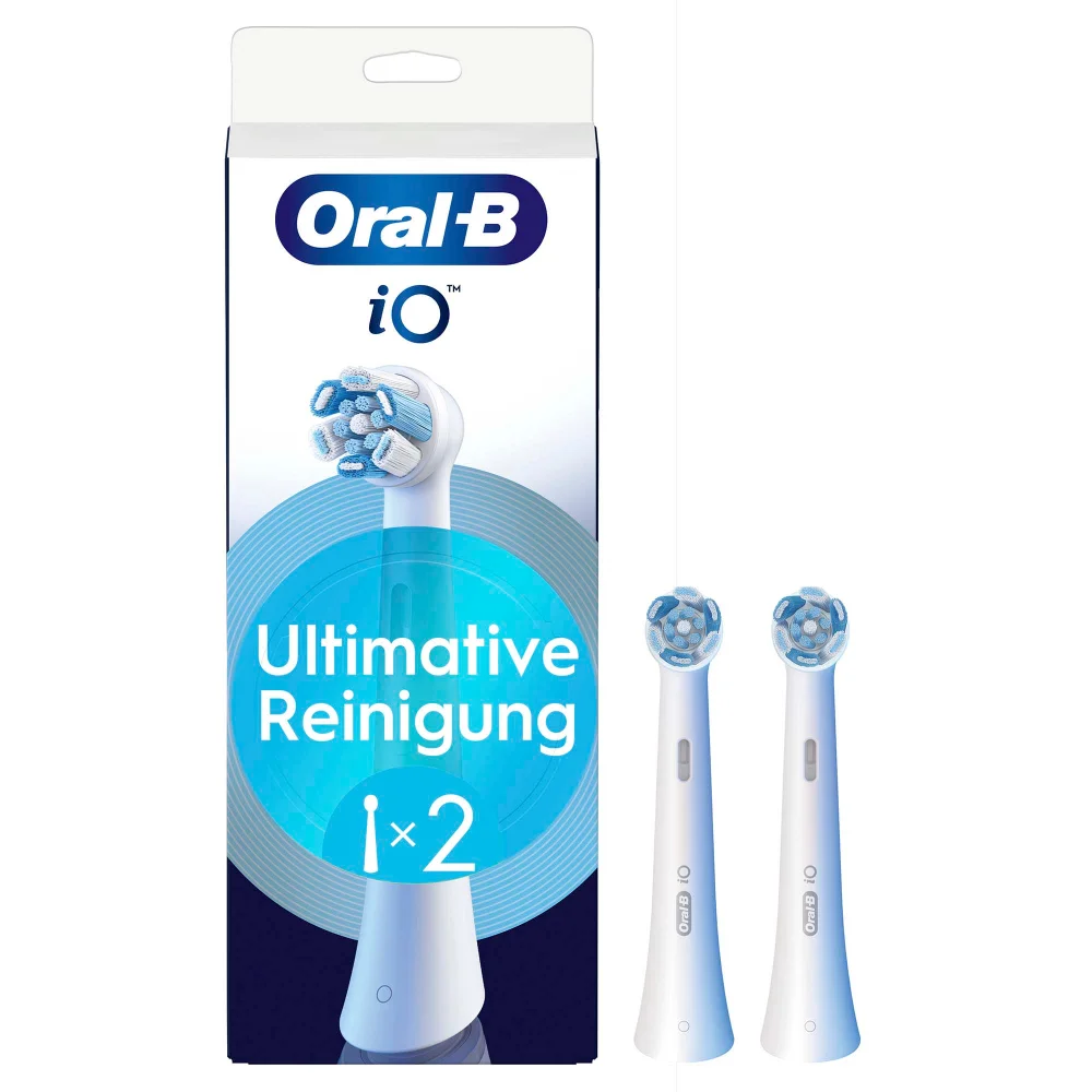 Oral-B iO Ultimative Reinigung, Original Aufsteckbürsten, Weiß, 2 Stück Bild 1