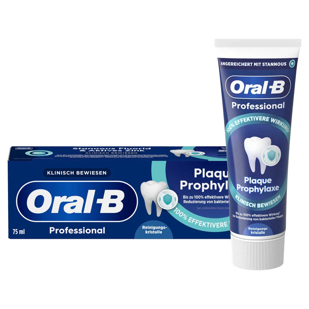 Oral-B Professional Plaque Prophylaxe Zahncreme, 75ml Bild 1