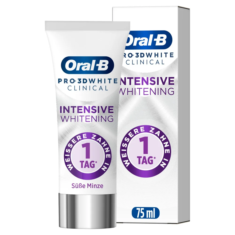 Oral-B Pro 3D White Clinical Intensive Whitening Zahnpasta, Süße Minze,75ml Bild 1