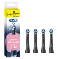 Oral-B iO Sanfte Reinigung, Aufsteckbürsten, Schwarz, 4 Stück