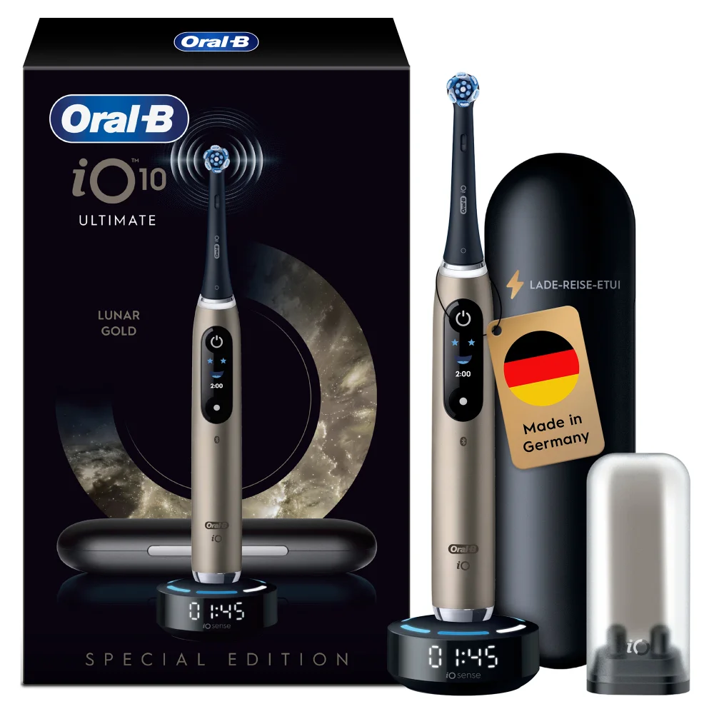 Oral-B iO Series 10 Elektrische Zahnbürste, Lunar Gold Bild 1