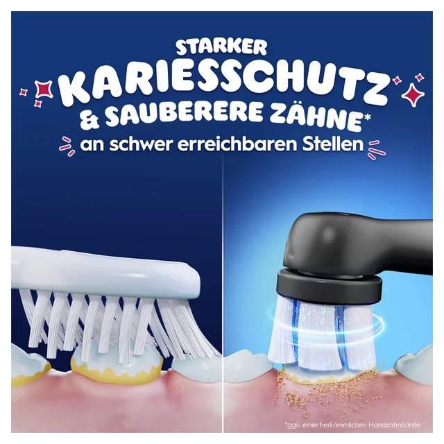 Oral-B iO Kids 6+ Spiderman Elektrische Zahnbürste inkl. 1 Aufsteckbürste, 1 Reise-Etui