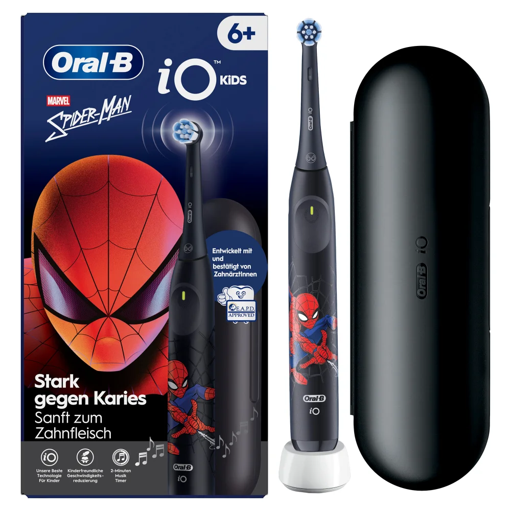 Oral-B iO Kids 6+ Spiderman Elektrische Zahnbürste inkl. 1 Aufsteckbürste, 1 Reise-Etui Bild 1