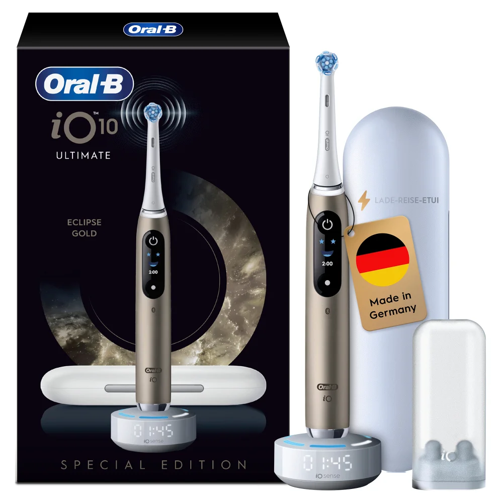 Oral-B iO Series 10 Elektrische Zahnbürste, Eclipse Gold Bild 1