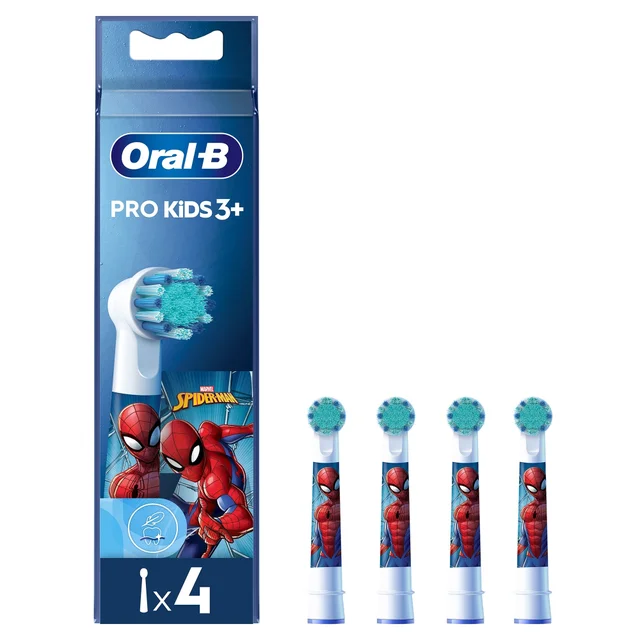 Oral-B Pro Kids Aufsteckbürsten Spiderman, 4 Stück