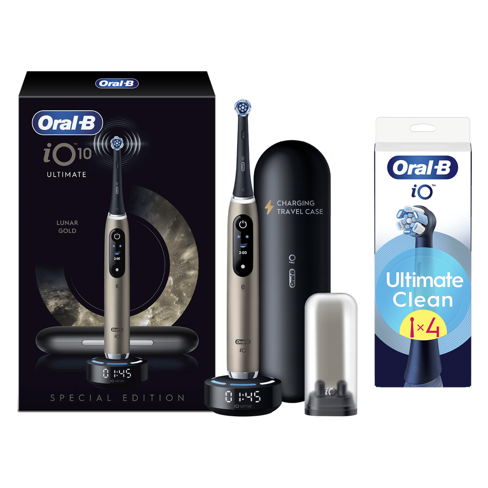 Oral-B iO10 Lunar Gold Special Edition Electric Toothbrush +4 Refills Bild 1