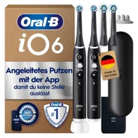 Oral-B iO Series 6 Plus Edition Elektrische Zahnbürste, Black Lava/Black Lava, recycelbare Verpackung