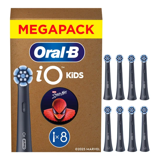 Oral-B iO Kids 6+ Disney Spiderman Aufsteckbürsten, 8 Stück