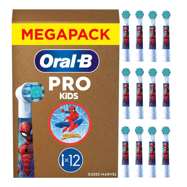 Oral-B Pro Kids Spiderman 3+ Aufsteckbürsten 12 Stück