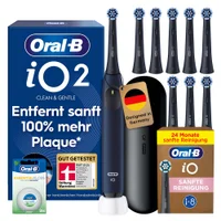Oral-B iO: Intelligente Zahnbürste mit 7 Putzmodi, interaktivem Display und magnetischer Ladestation für einfache Handhabung.