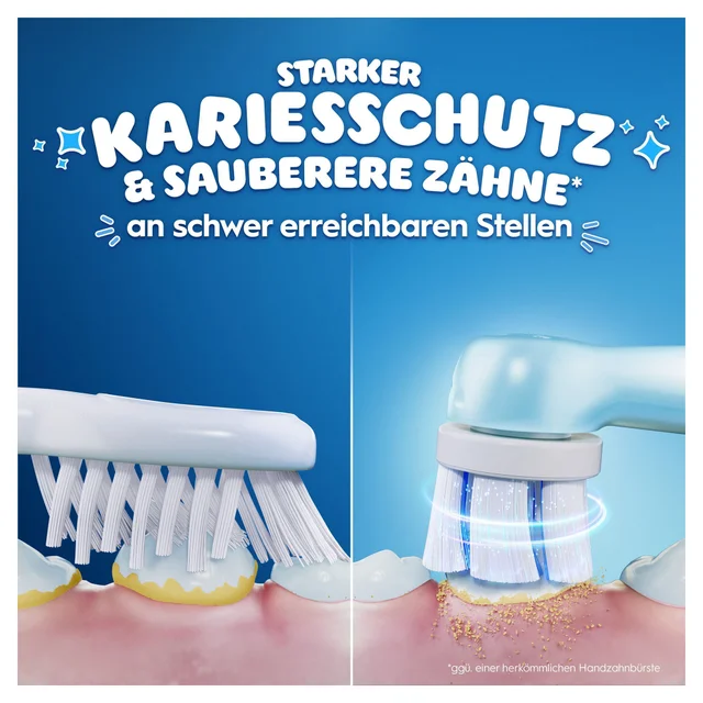 Oral-B iO Kids 6+ mit Reiseetui Stitch + 4 iO Aufsteckbürsten Kids Stitch + Stitch Junior Zahncreme