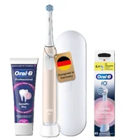 Sensitive Pink Bundle: Oral-B iO Series 2 Calm Pink mit 4 iO sanften Aufsteckbürsten & Senstive Zahncreme