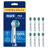 Oral-B PRO Precision Clean Aufsteckbürsten im Vorteilspack, klinisch getestet für 100% mehr Plaque-Entfernung.