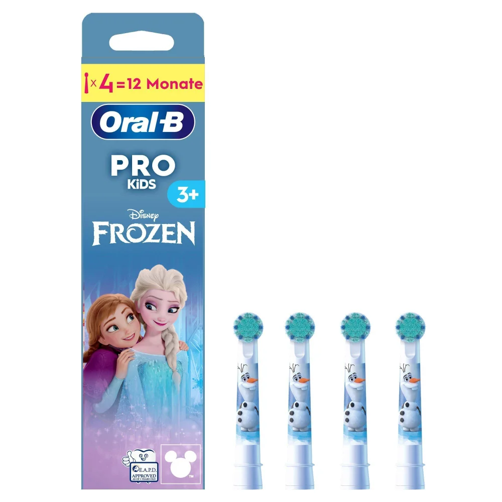 Oral-B Pro Kids 3+ Disney Frozen Aufsteckbürsten, ab 3 Jahren, 4 Stück Bild 1