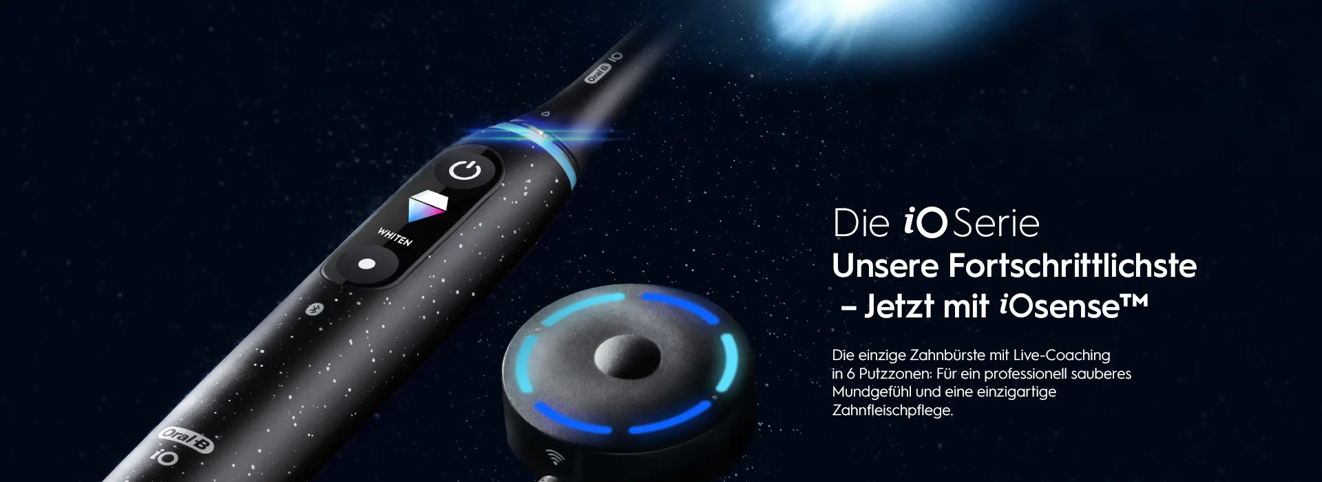 Oral-B iO Serie Zahnbürste mit iOsense™ Ladegerät – unser fortschrittlichstes System