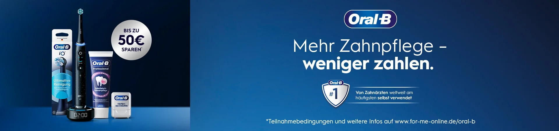 Bis zu 50€ Sparen. Mehr Zahnpflege – weniger zahlen. #1 Von Zahnarzten weltweit am haufigsten selbst verwendet. *Teilnahmebedingungen und weitere Infos auf shop.oralb.de
