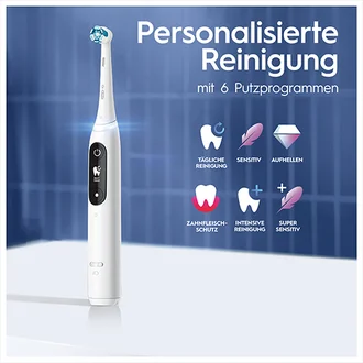 Oral-B iO Zahnbürste mit sechs personalisierten Putzprogrammen zur individuellen Reinigung