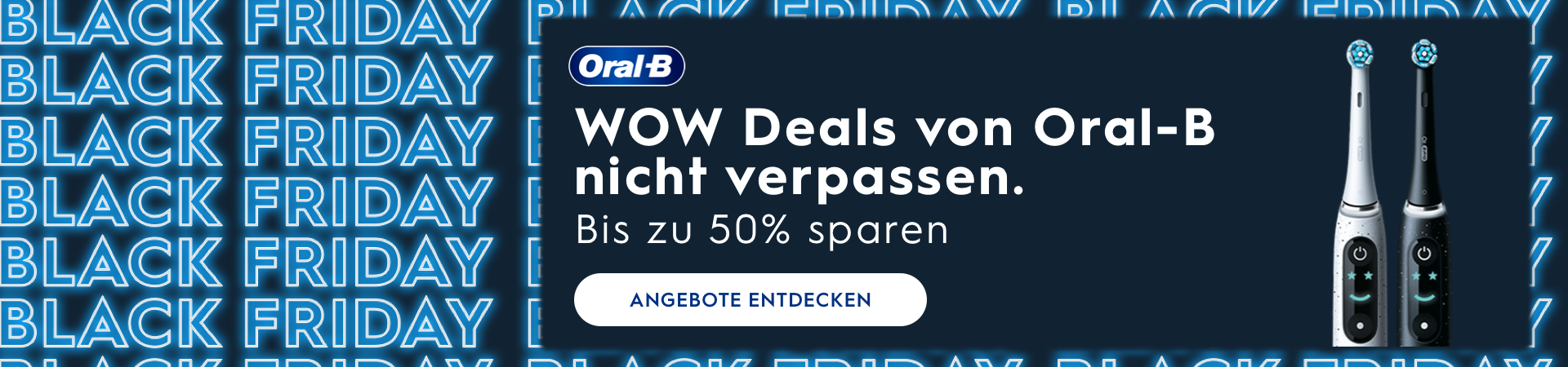 Jetzt zum Newsletter anmelden, um über Oral-B Angebote auf dem Laufenden zu bleiben