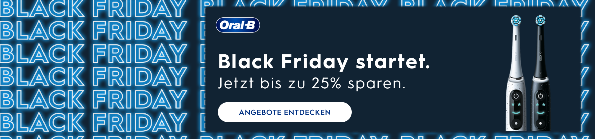 Jetzt zum Newsletter anmelden, um über Oral-B Angebote auf dem Laufenden zu bleiben
