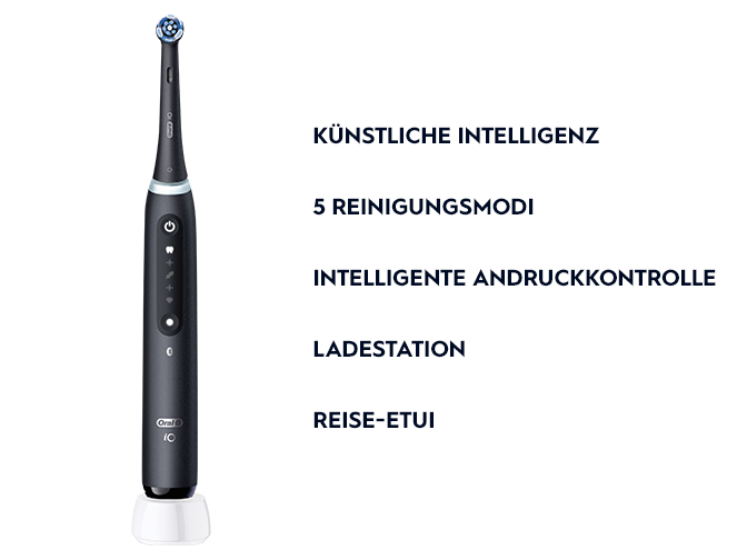Oral-B iO5 Zahnbürste mit den Funktionen