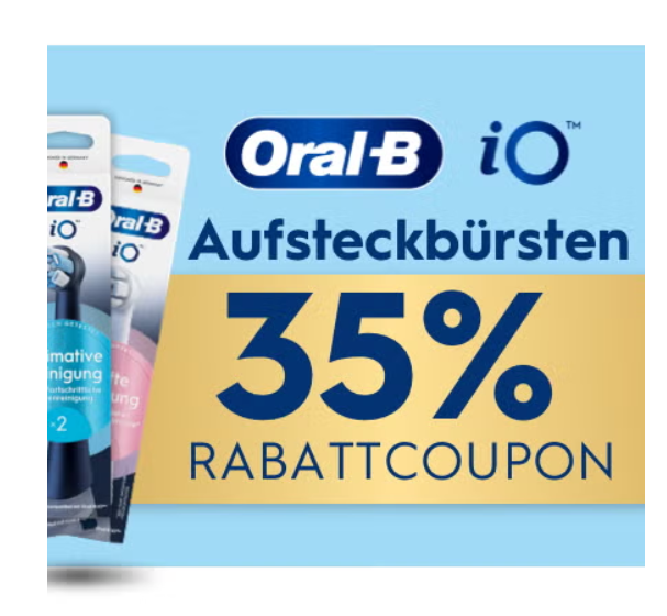 Oral-B iO Aufsteckbursten - 35% Rabattcoupon