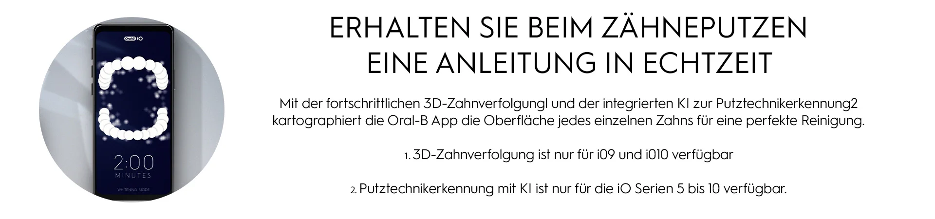 ERHALTEN SIE BEIM ZAHNEPUTZEN EINE ANLEITUNG IN ECHTZEIT