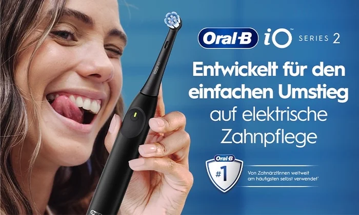 Oral-B iO Series 2 – Für den einfachen Umstieg auf elektrische Zahnpflege. Von Zahnärzt:innen weltweit empfohlen.