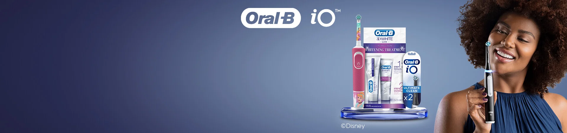 Wechsle zu Oral-B für 100% sauberere Zähne*. *im Vergleich zu einer Handzahnbürste
